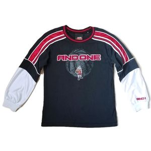 AND1 Black Long Sleeve Basketball Top size XL 7X